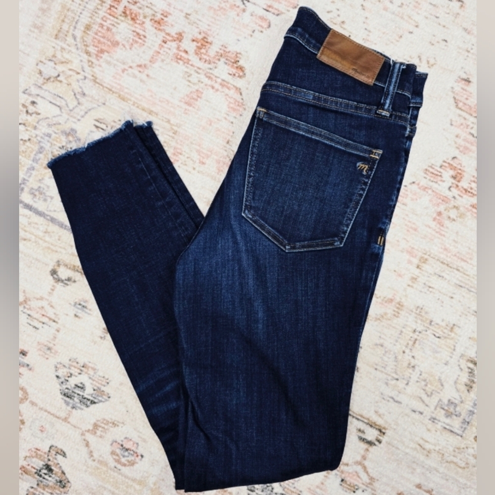 Madewell Women's Dark Blue High Rise Skinny Jeans size 25